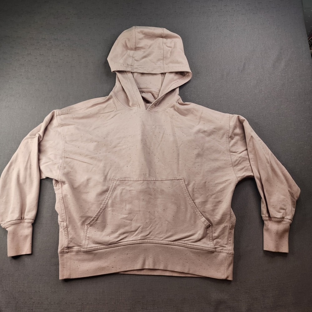 Lululemon Light Pink Space Dye Confetti Pullover Hoodie Relaxed Fit Womens Med